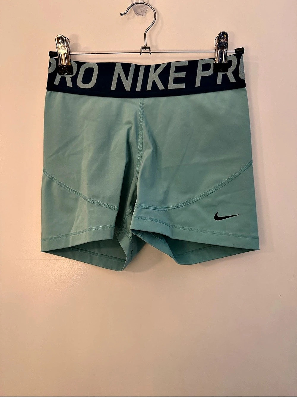Nike Pro Compression Shorts women’s color light blue